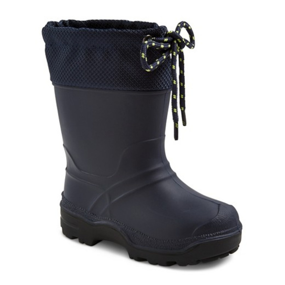 SnowMaster Waterproof Winter Navy Blue Snow Boots - Picture 1 of 7